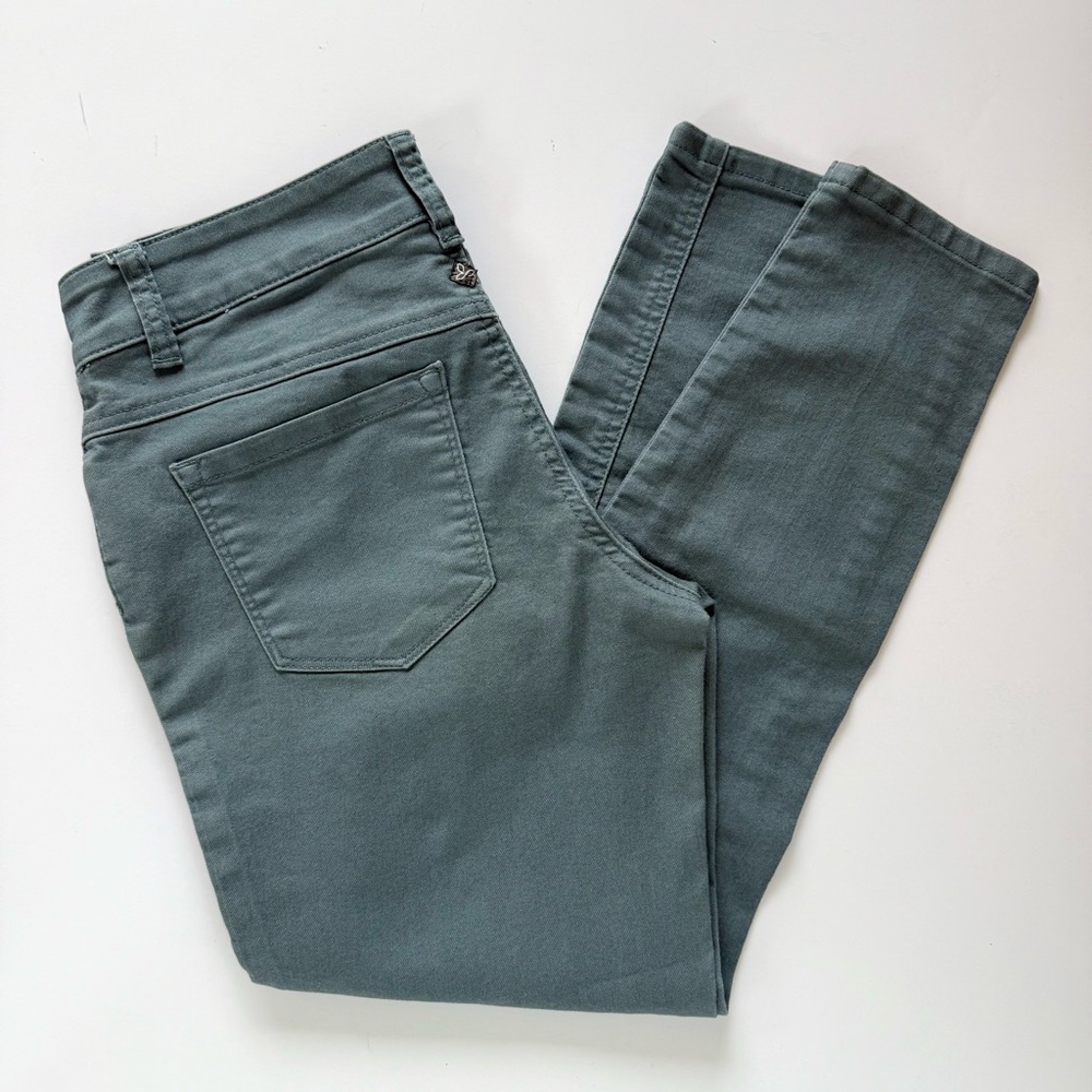 Prana Saltwater Teal Cropped Jeans Sz6/28
